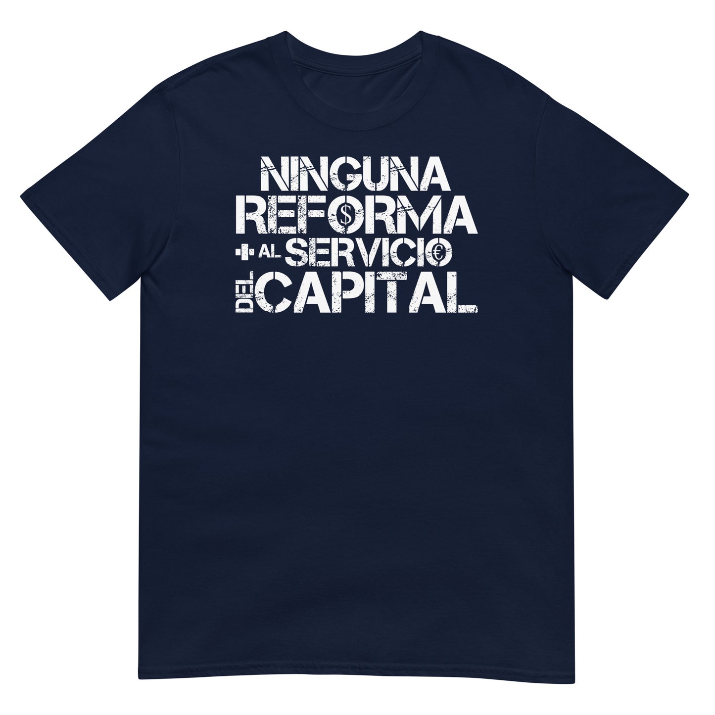 camiseta anticapitalista azul marino