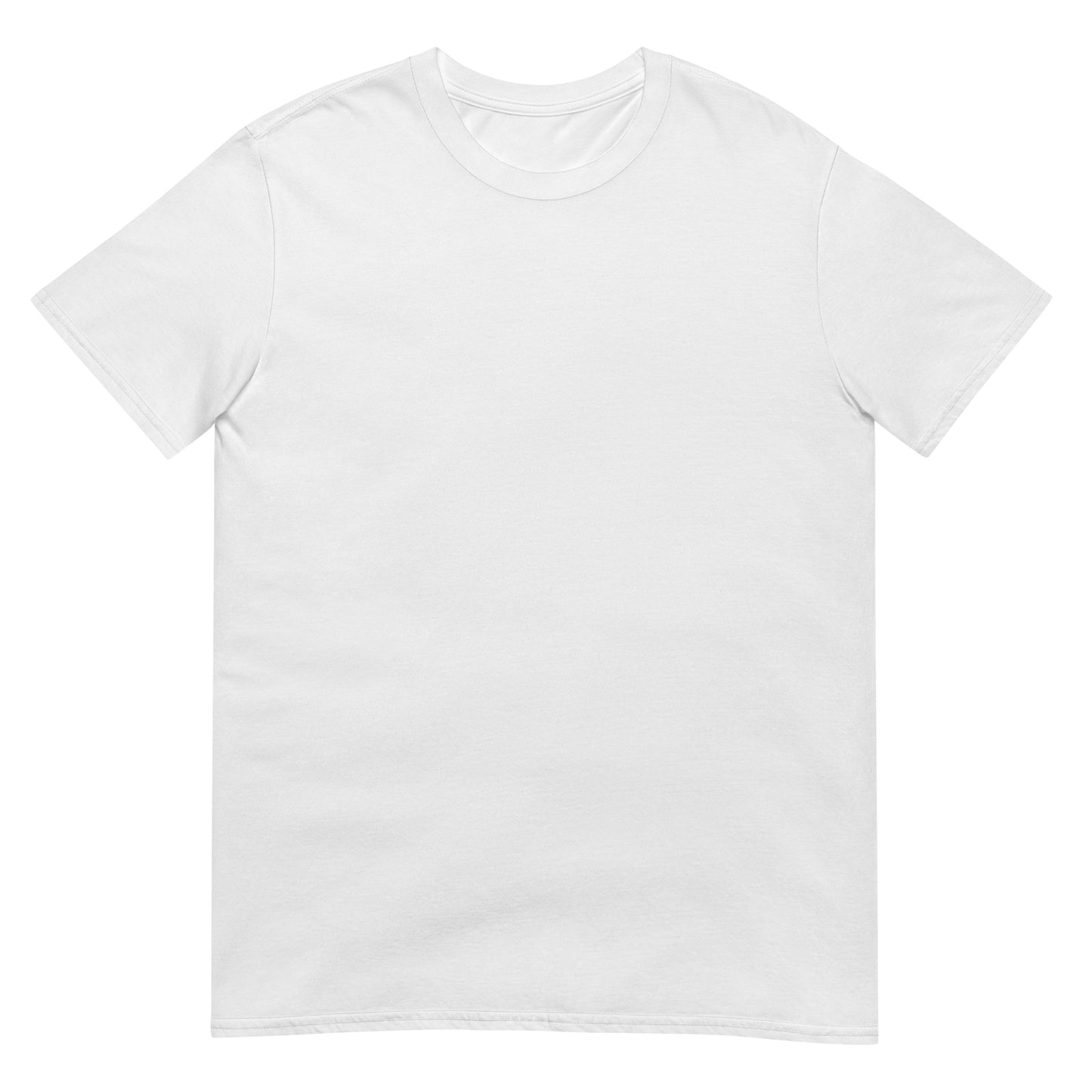 camiseta basica de algodon en color blanco