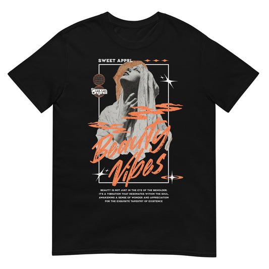 camiseta beauty vibes virgen maria siempre original urban en color negro