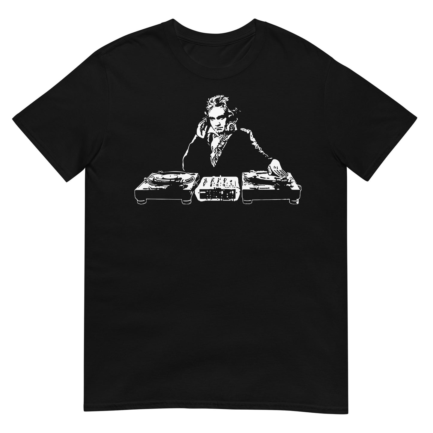 camiseta beethoven dj deejay en color negro