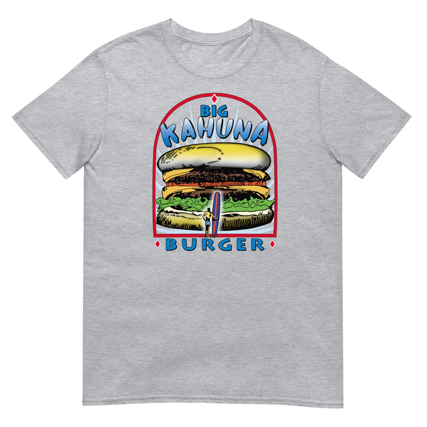 camiseta big kahuna burger pulp fiction gris