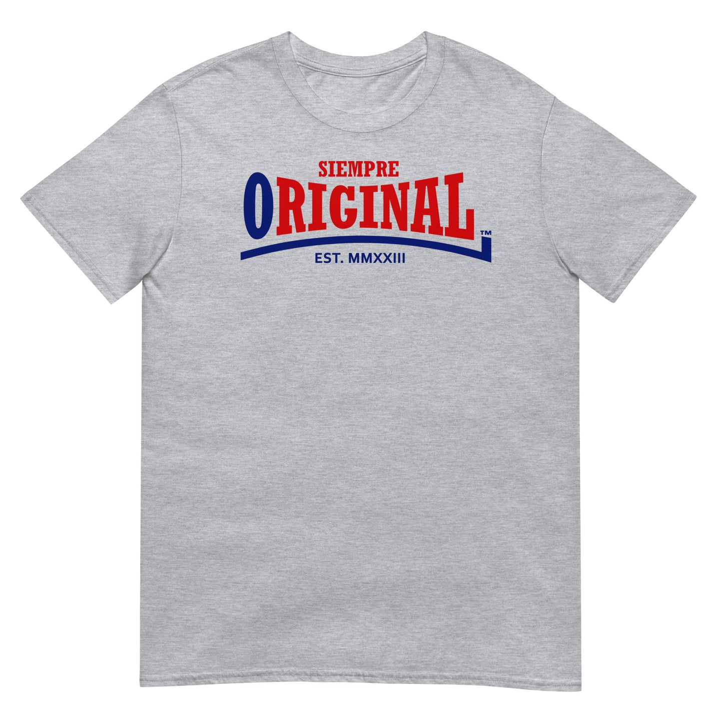 camiseta boxing siempre original retro gris