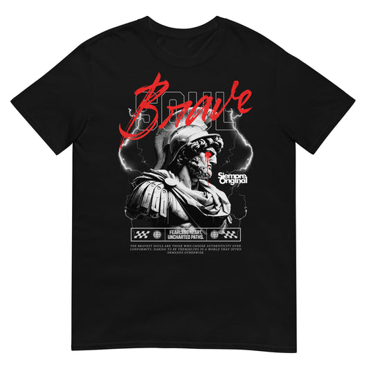 camiseta brave soul guerrero espartano siempre original urban en color negro