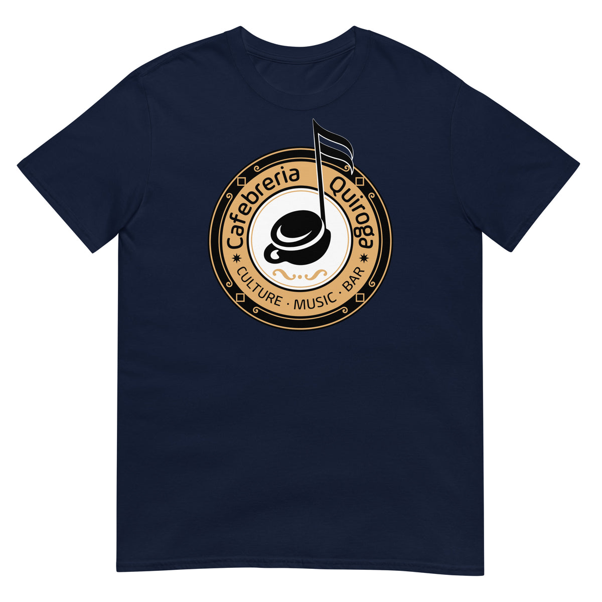 Camiseta azul marino Cafebrería Quiroga de La que se avecina