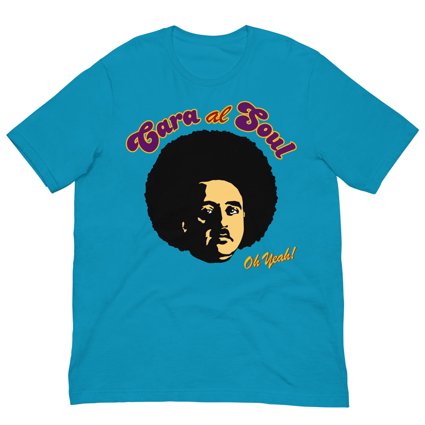 camiseta cara al soul sol francisco franco funk en color azul