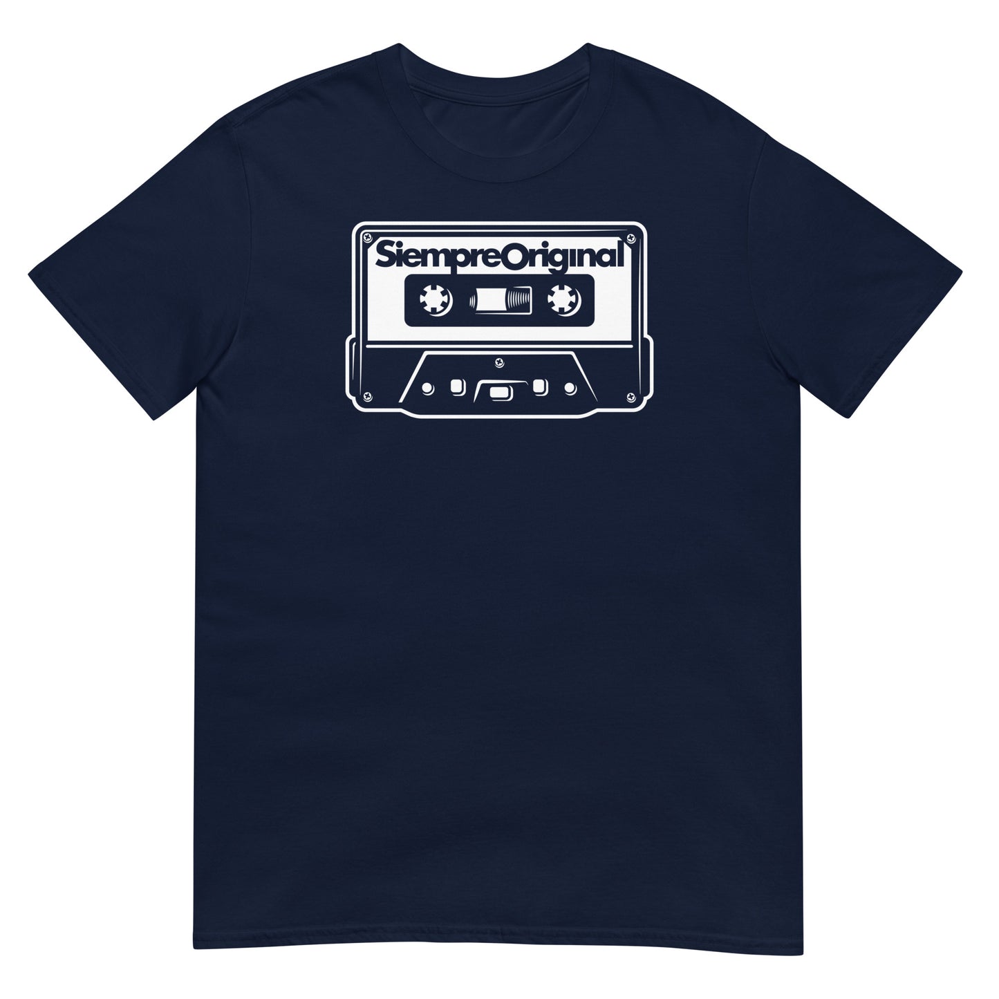 camiseta cassette old school azul marino