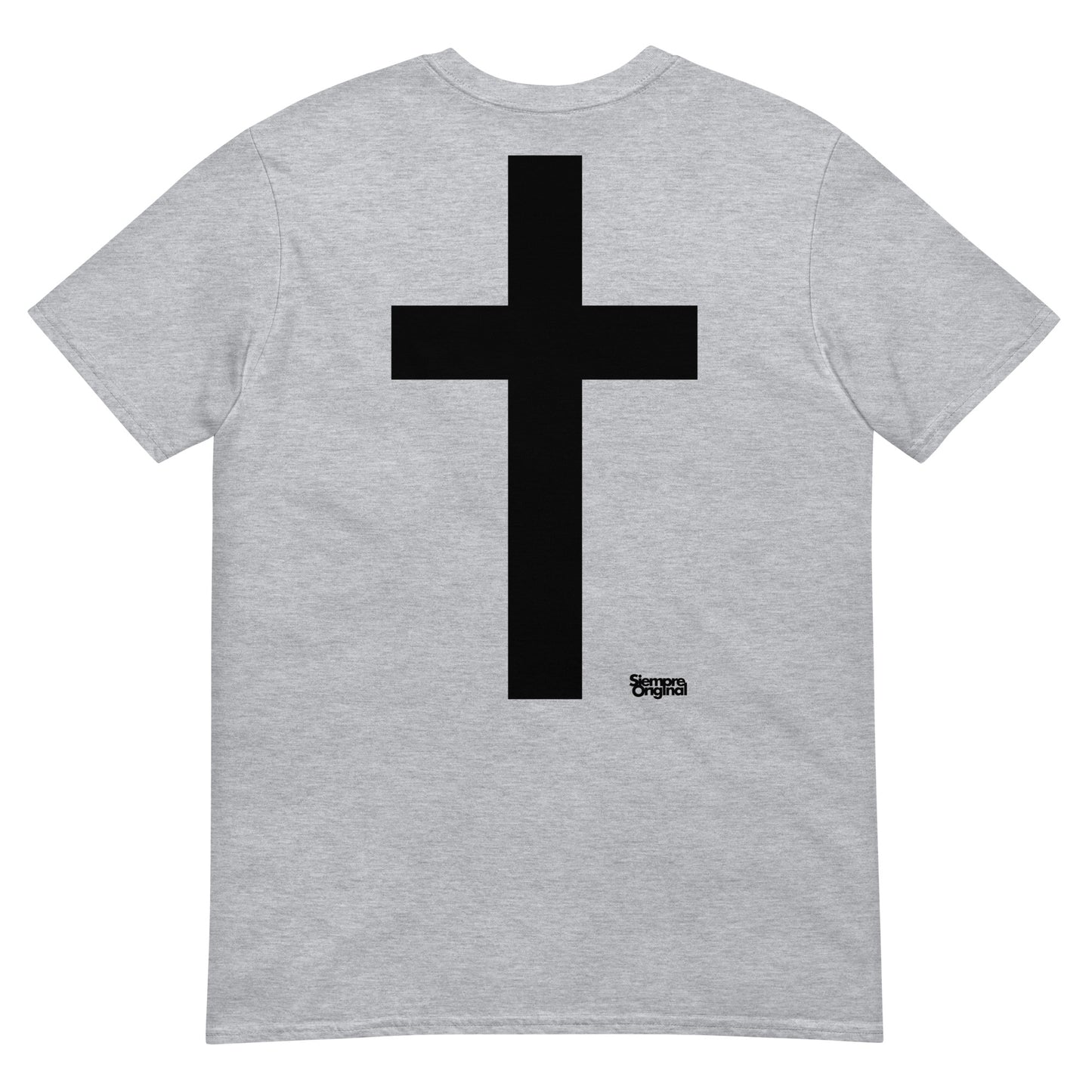 camiseta cruz siempre original urban en color gris