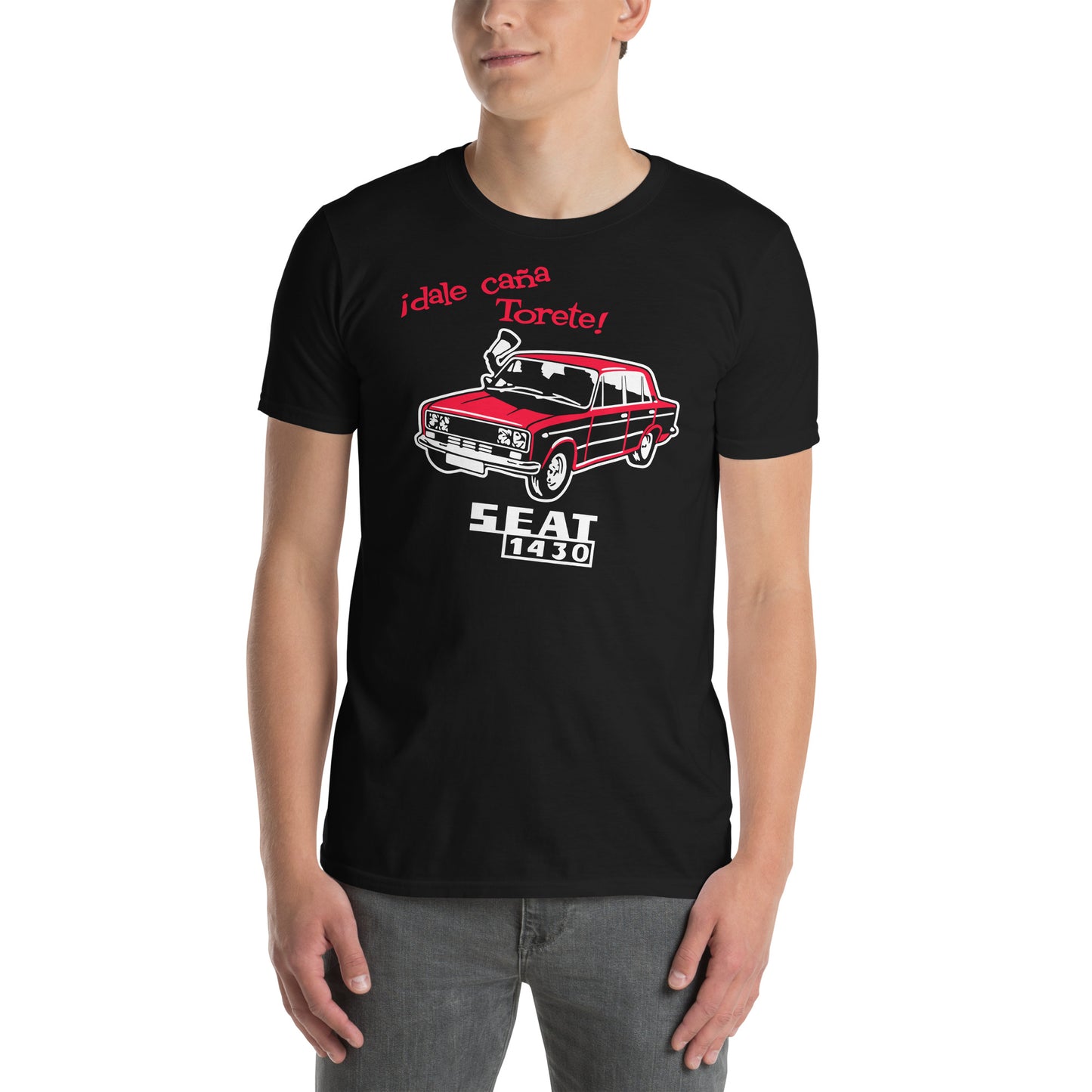 hombre con camiseta dale cana torete seat 1430 en color negro