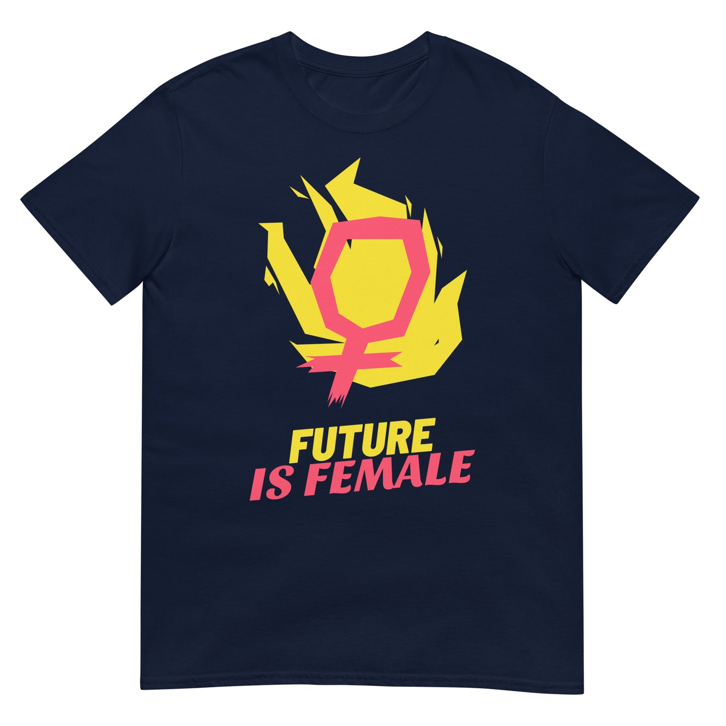 camiseta el futuro es femenino azul marino