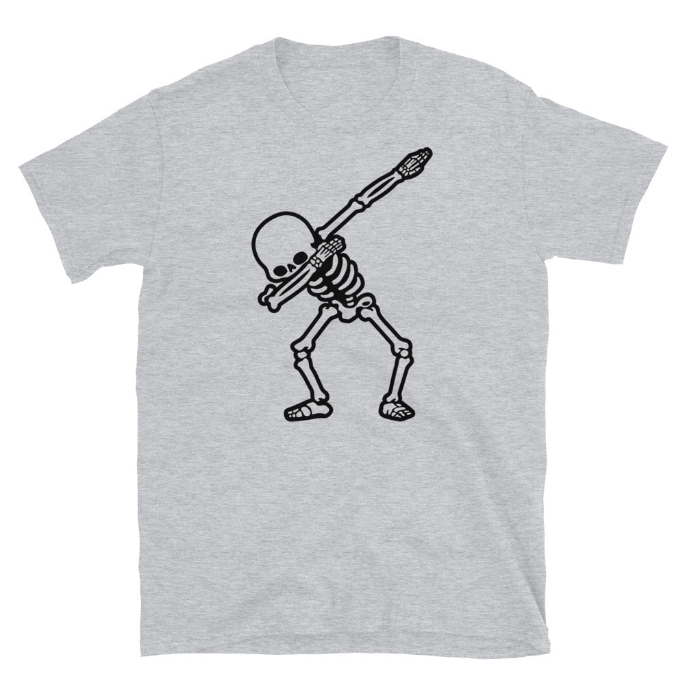camiseta esqueleto dab gris