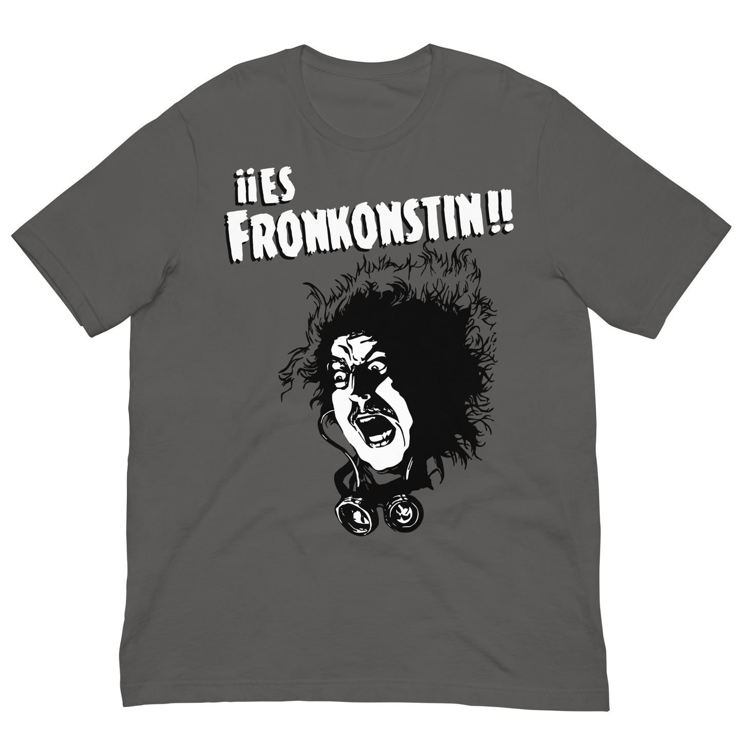 camiseta fronkonstin el jovencito frankenstein gris