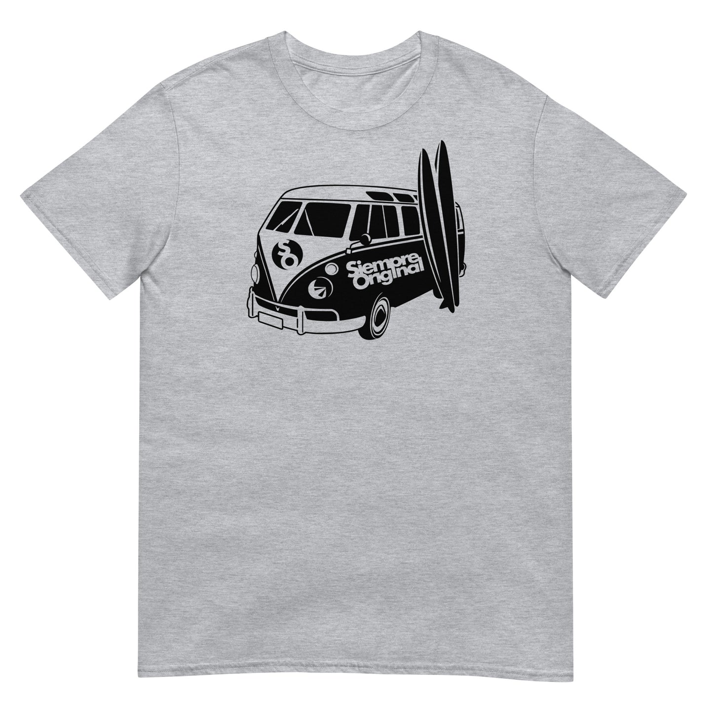 camiseta furgoneta surf gris