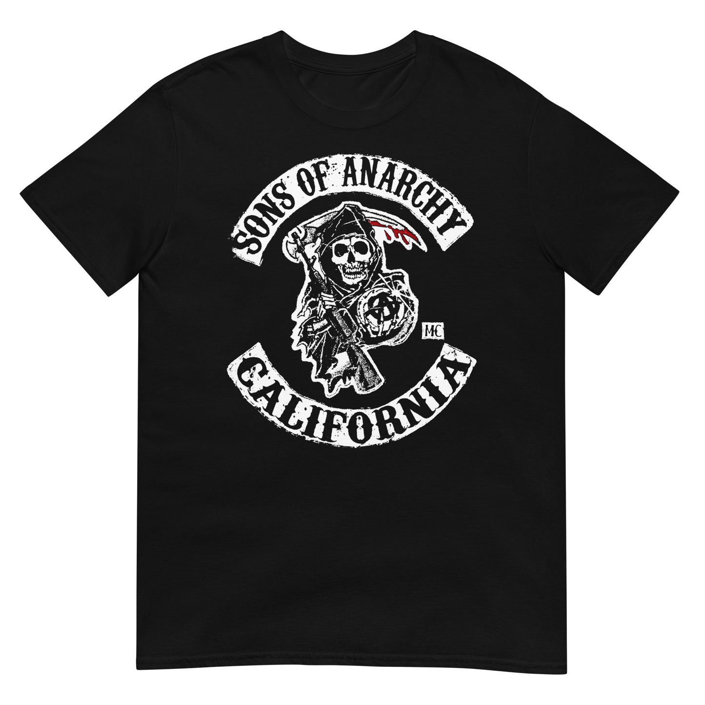 camiseta hijos de la anarquia sons of anarchy en color negro