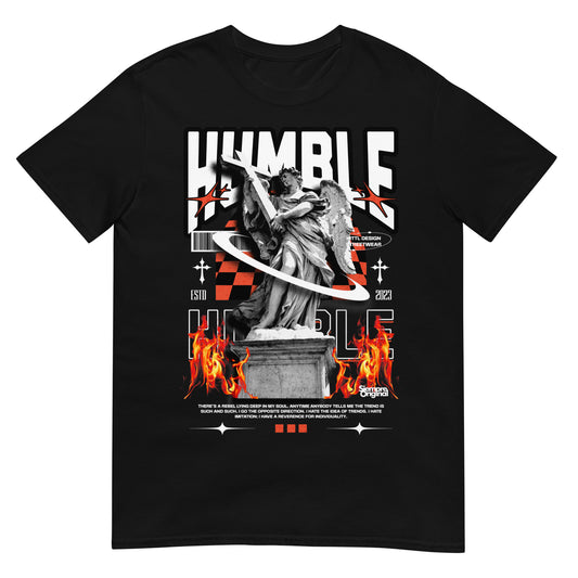 camiseta humble angel siempre original urban en color negro