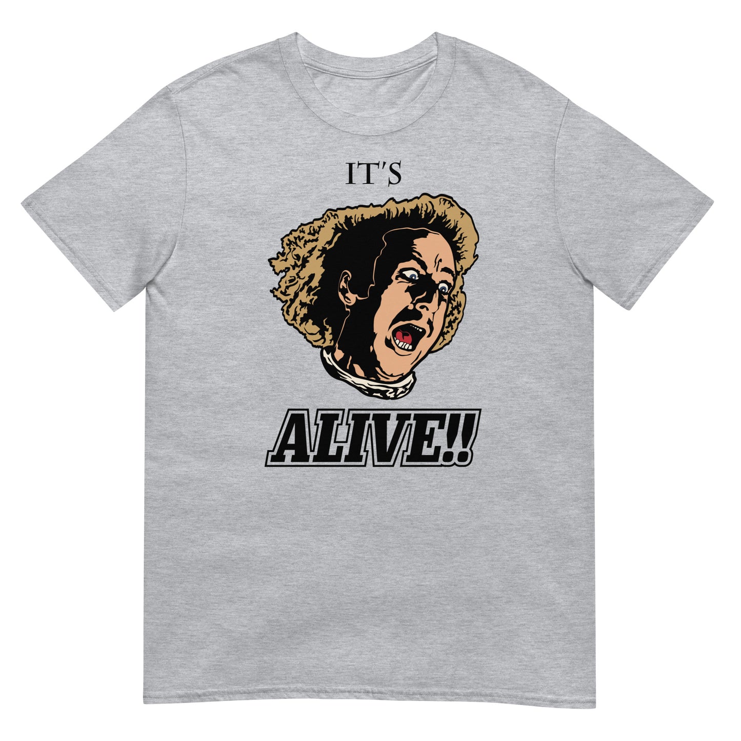 camiseta its alive el jovencito frankenstein gris