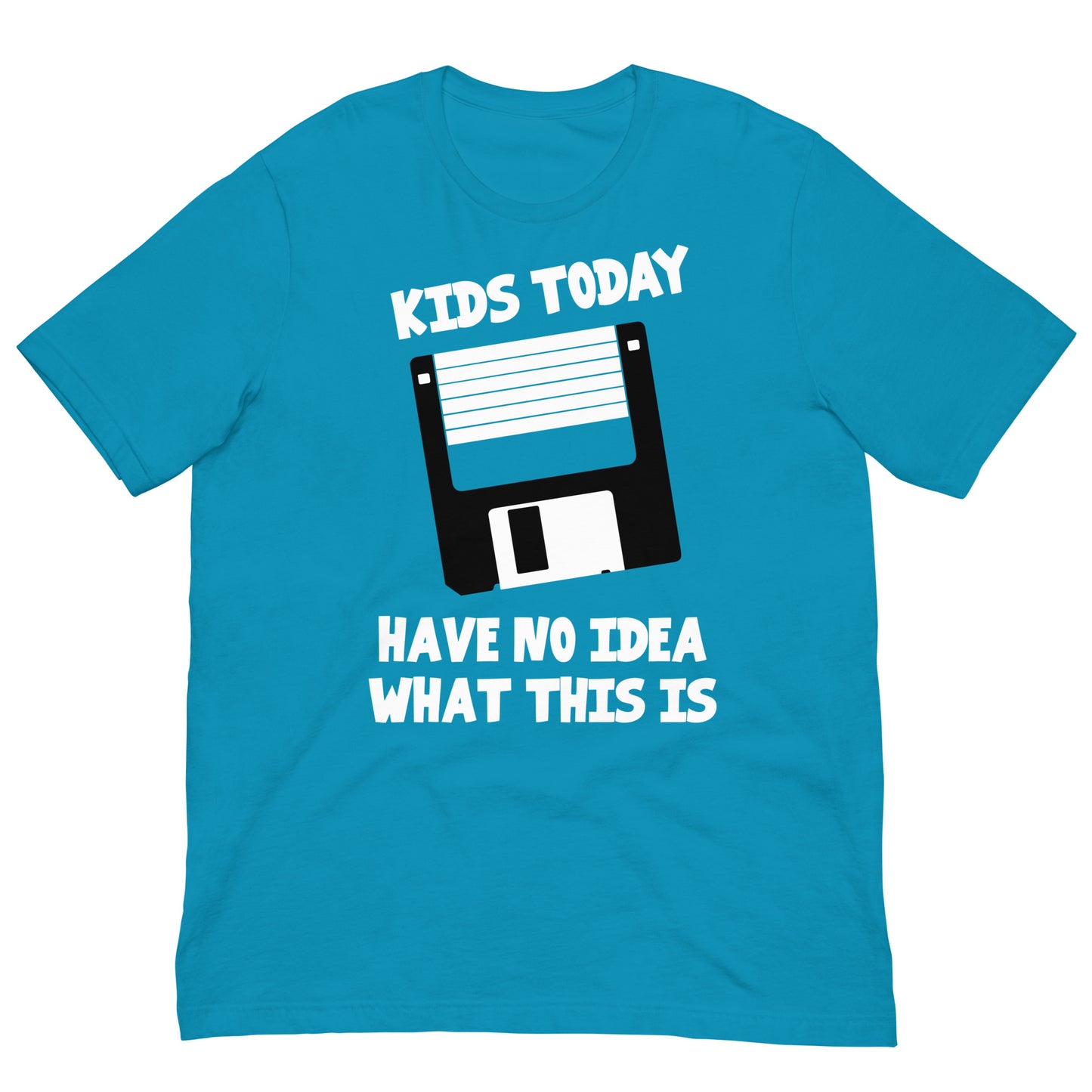 camiseta kids today disquete azul
