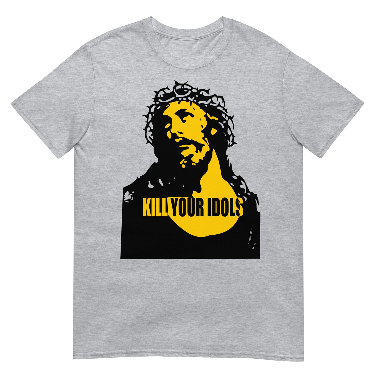 camiseta kill your idols jesus axl rose gris