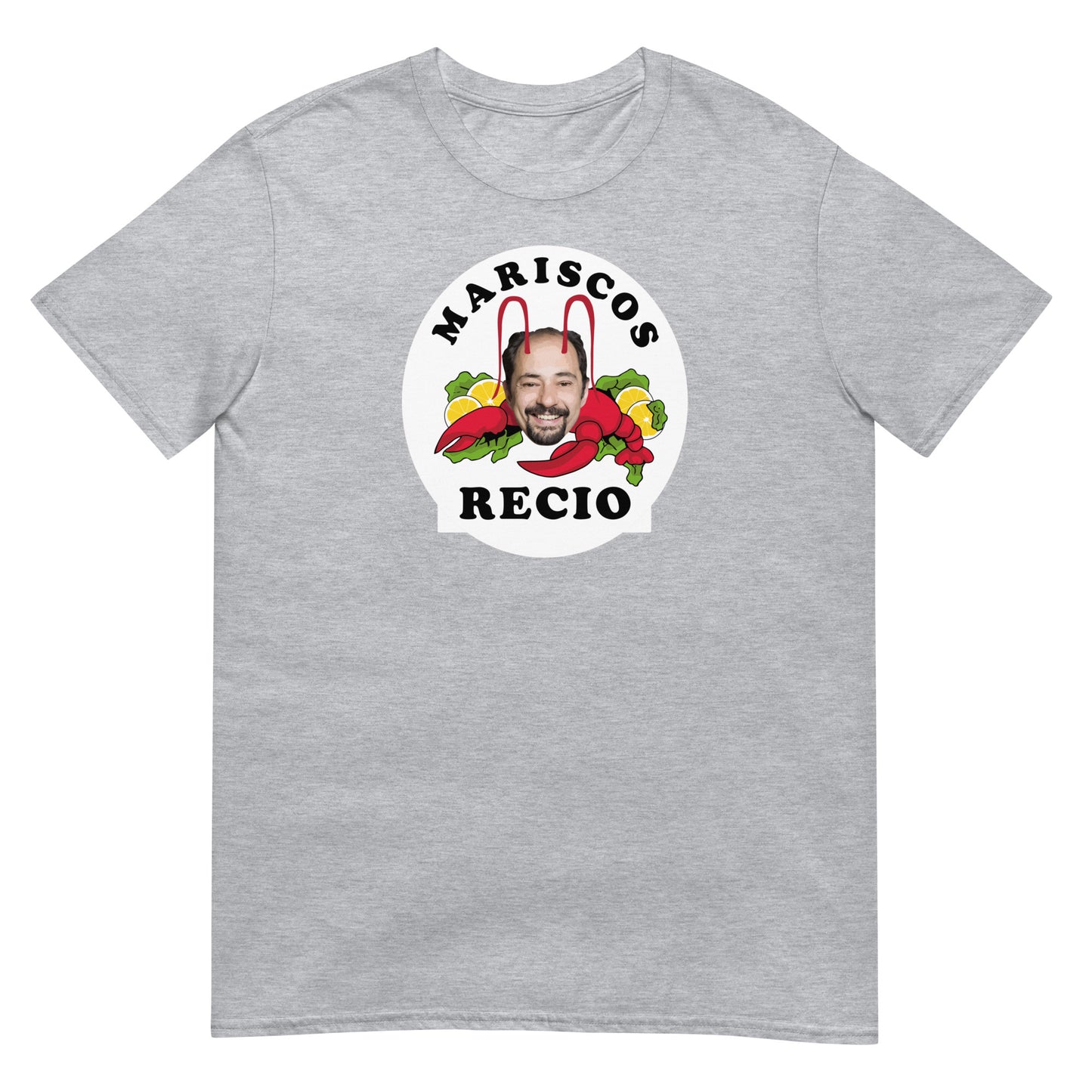 camiseta los leones de montepinar mente fria maxi mariscos recio la que se avecina en color gris