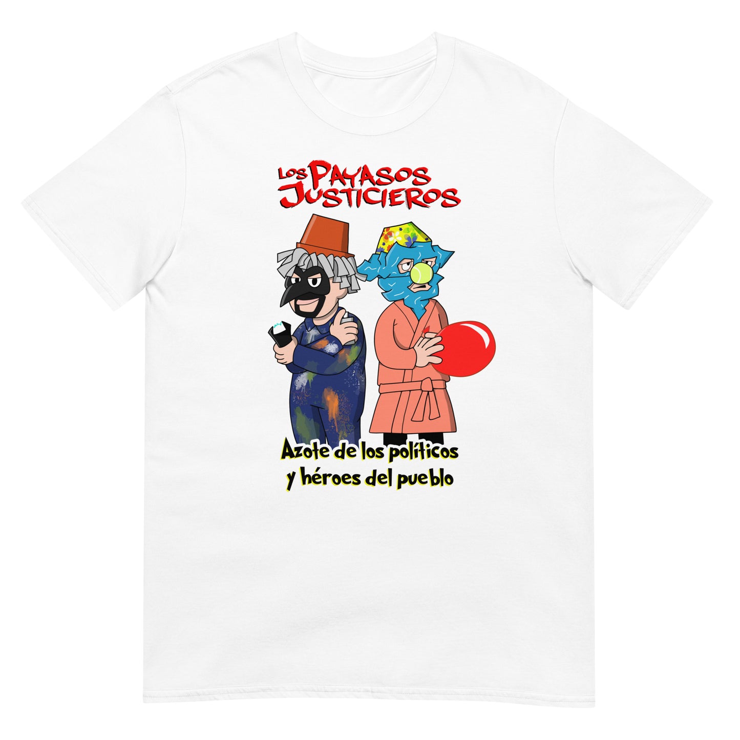 camiseta los payasos justicieros antonio recio coque la que se avecina en color blanco