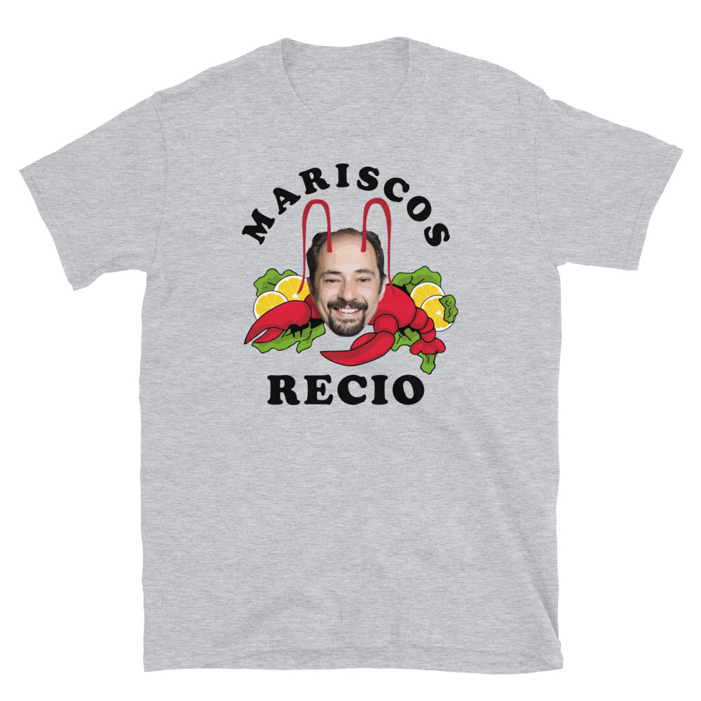 camiseta mariscos recio la que se avecina en color gris