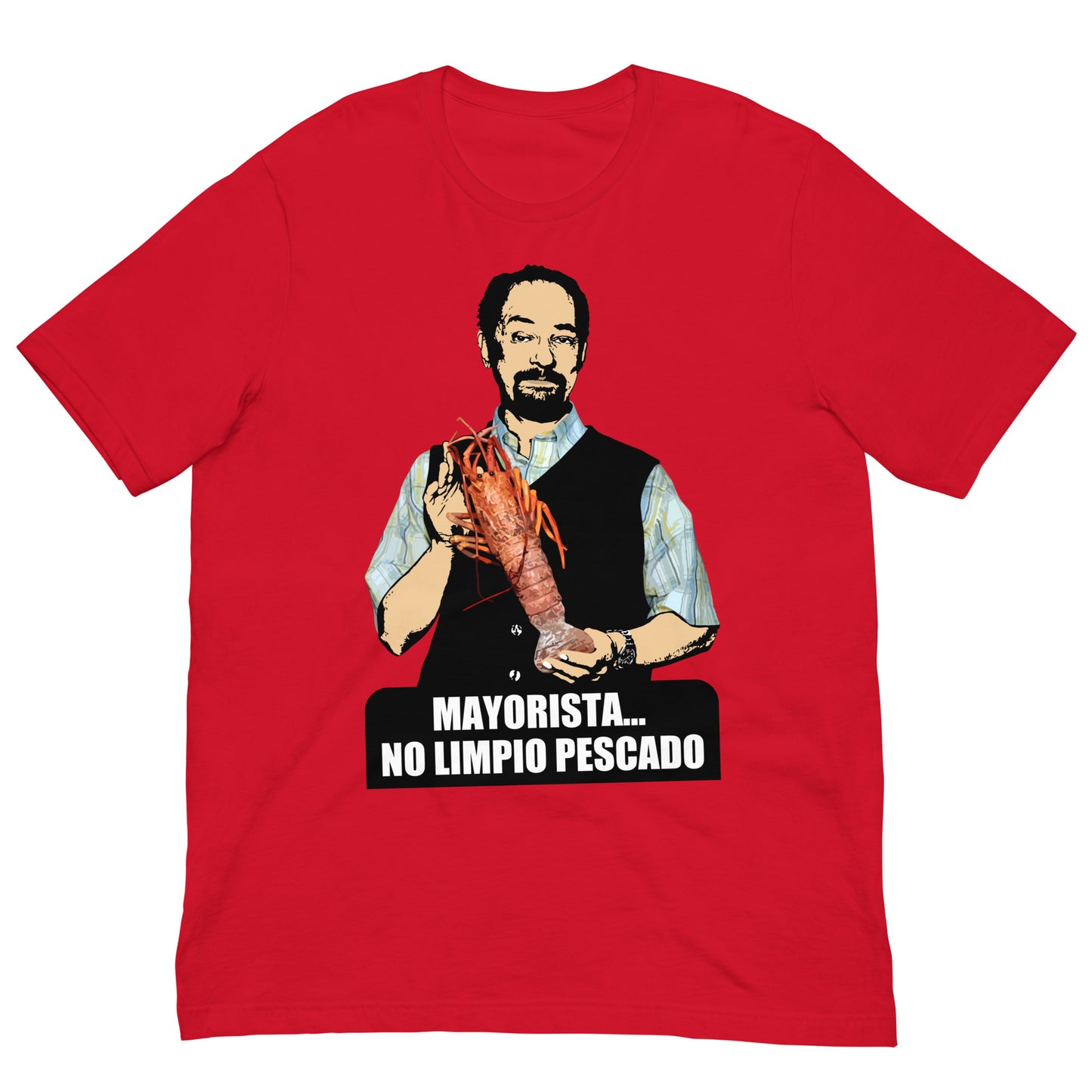 camiseta mayorista no limpio pescado de antonio recio de la que se avecina en color rojo