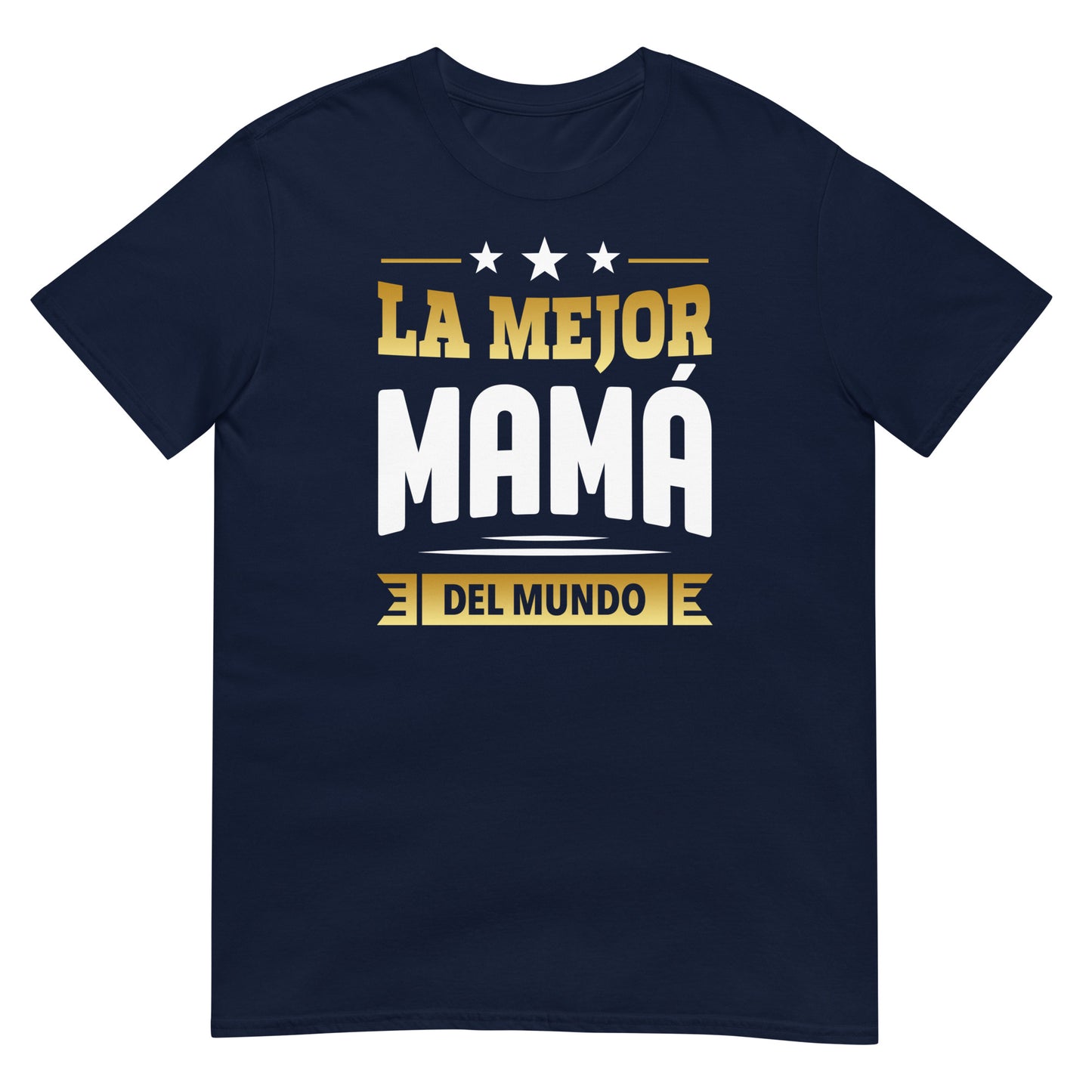camiseta la mejor mama del mundo azul marino