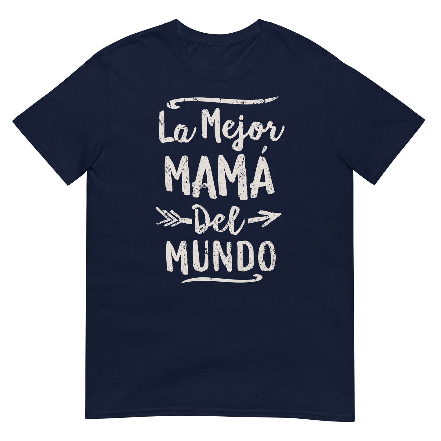 camiseta la mejor mama del mundo azul marino