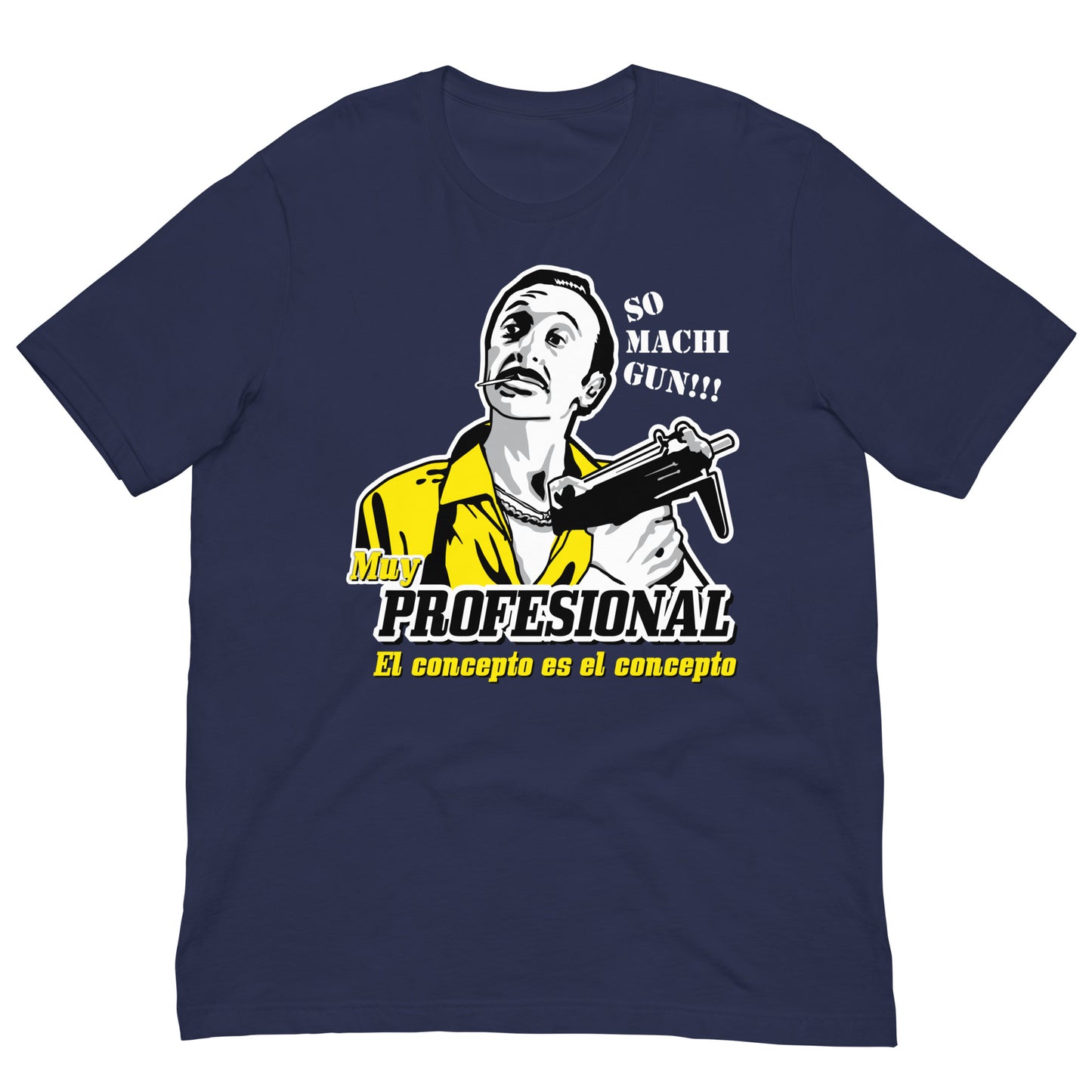 camiseta muy profesional airbag pazos en color azul marino