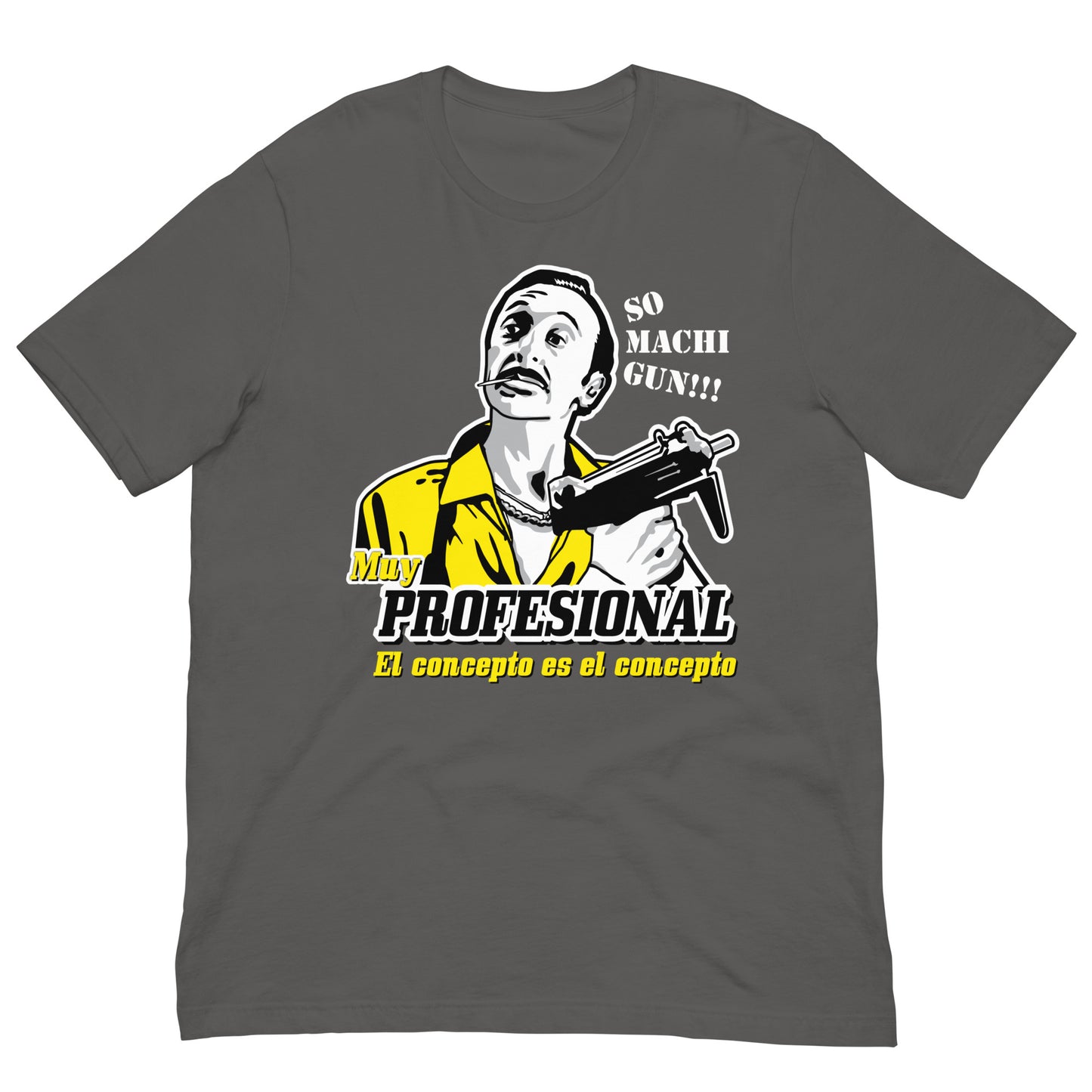 camiseta muy profesional airbag pazos en color gris