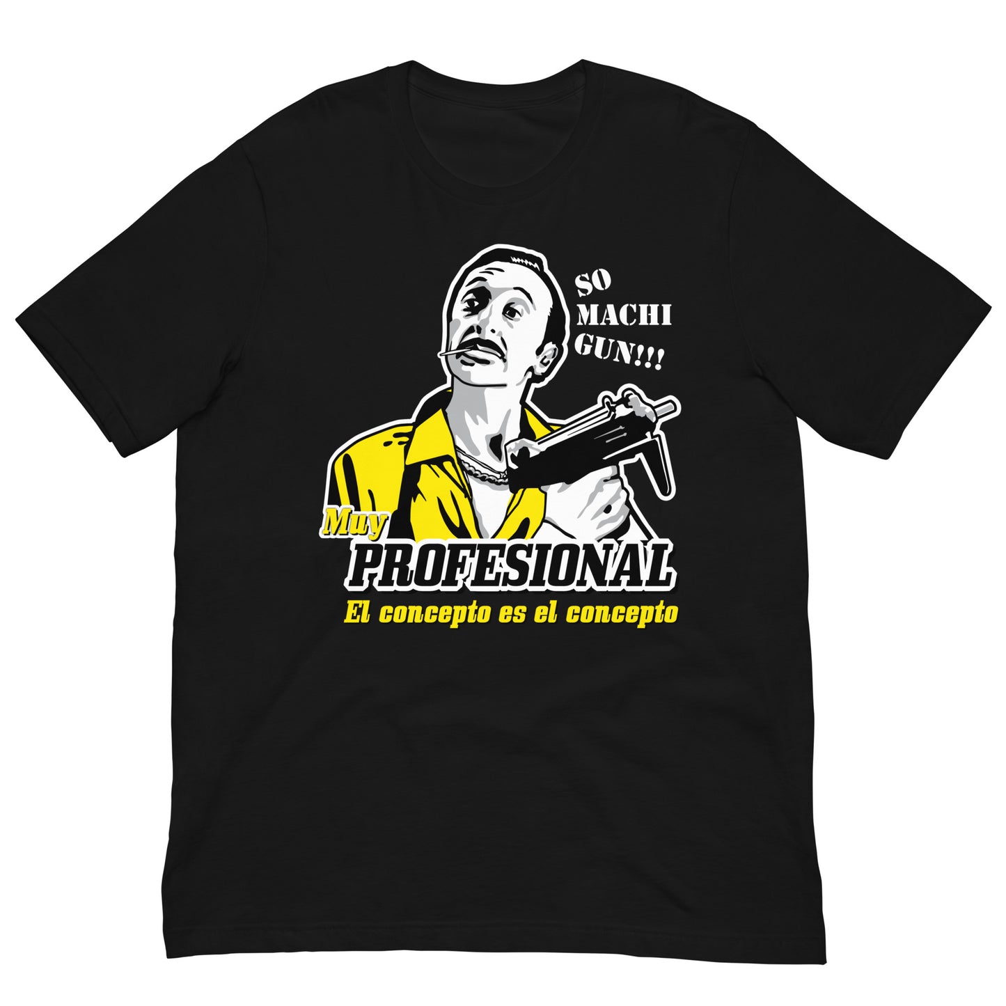 camiseta muy profesional airbag pazos en color negro