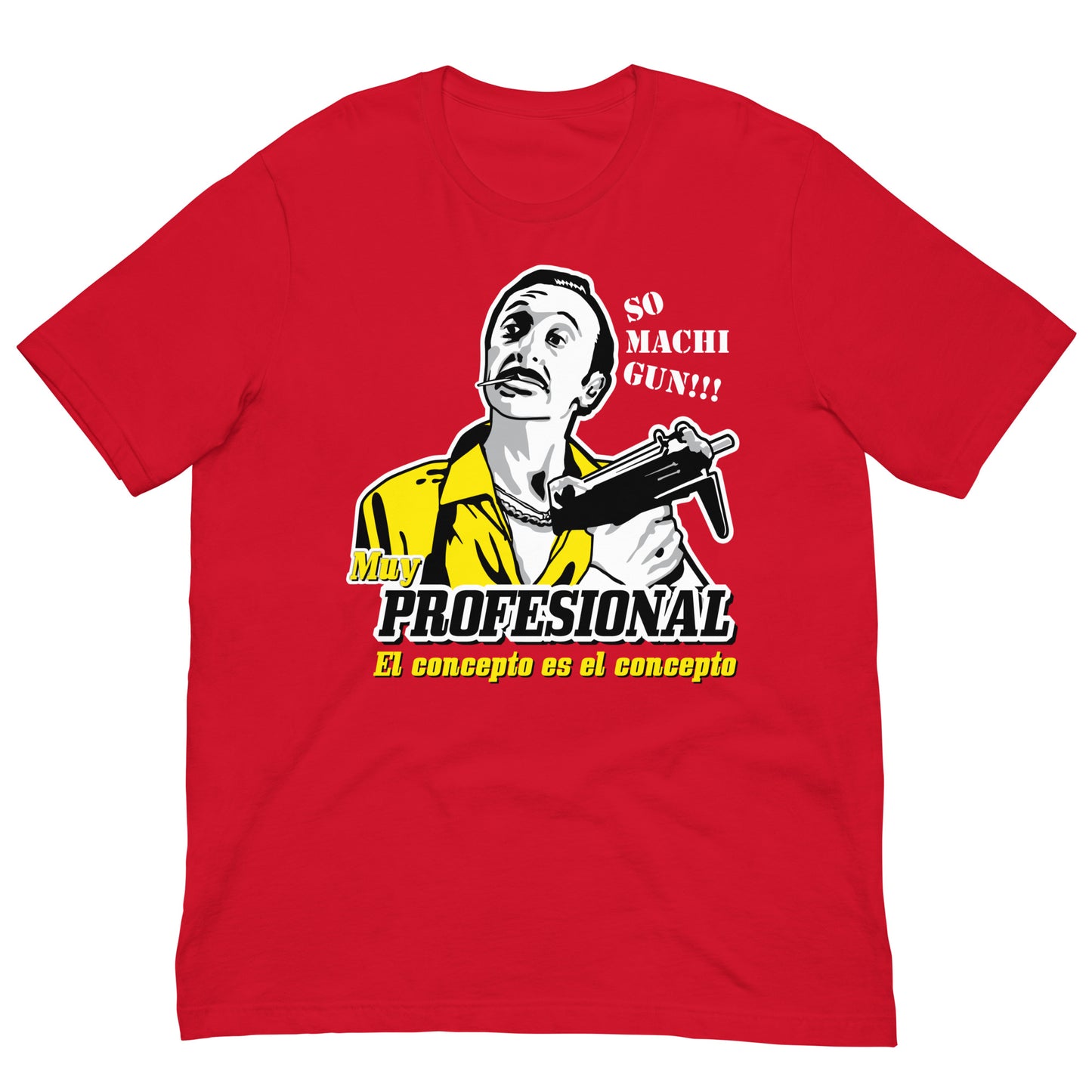 camiseta muy profesional airbag pazos en color rojo
