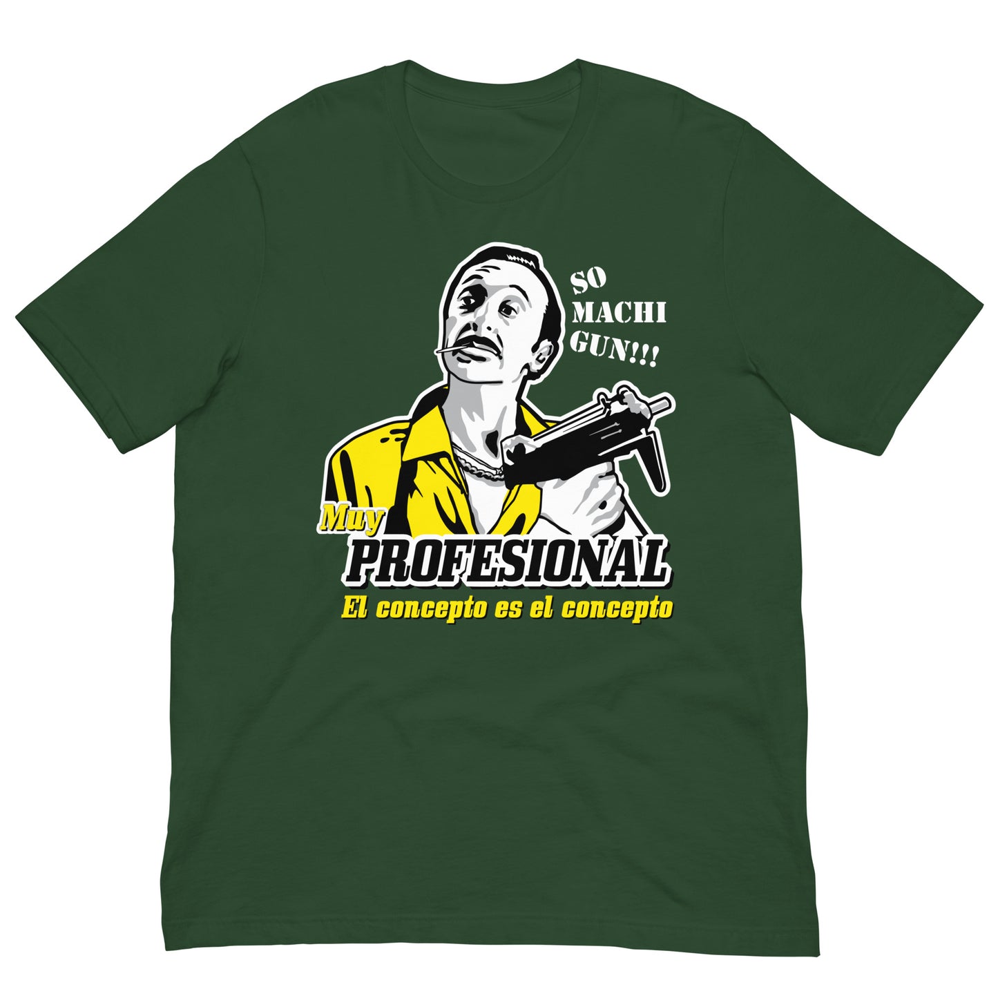 camiseta muy profesional airbag pazos en color verde botella