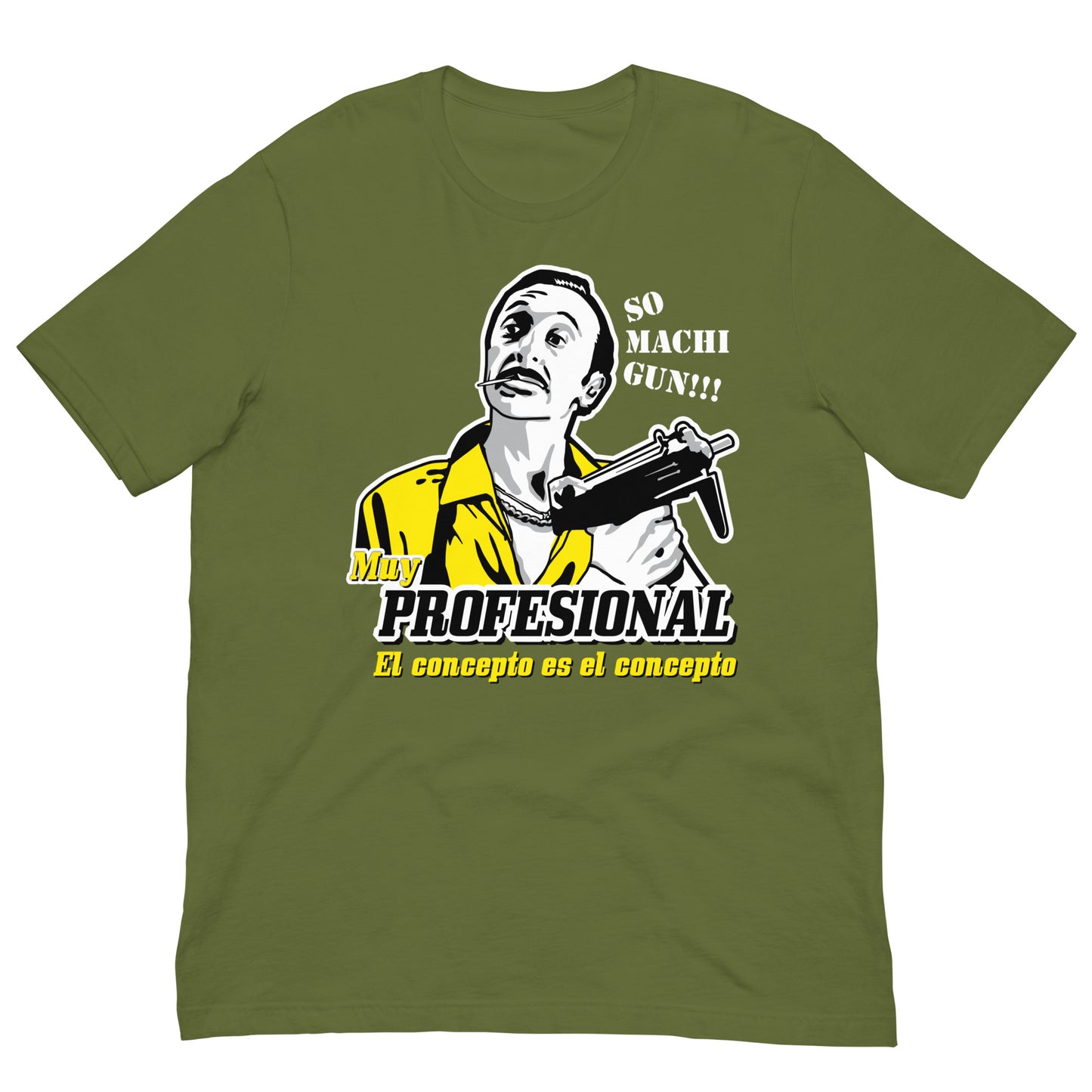 camiseta muy profesional airbag pazos en color verde oliva