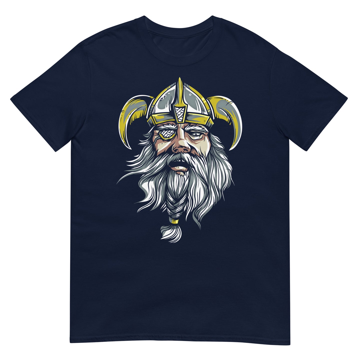 camiseta odin dios vikingo azul marino