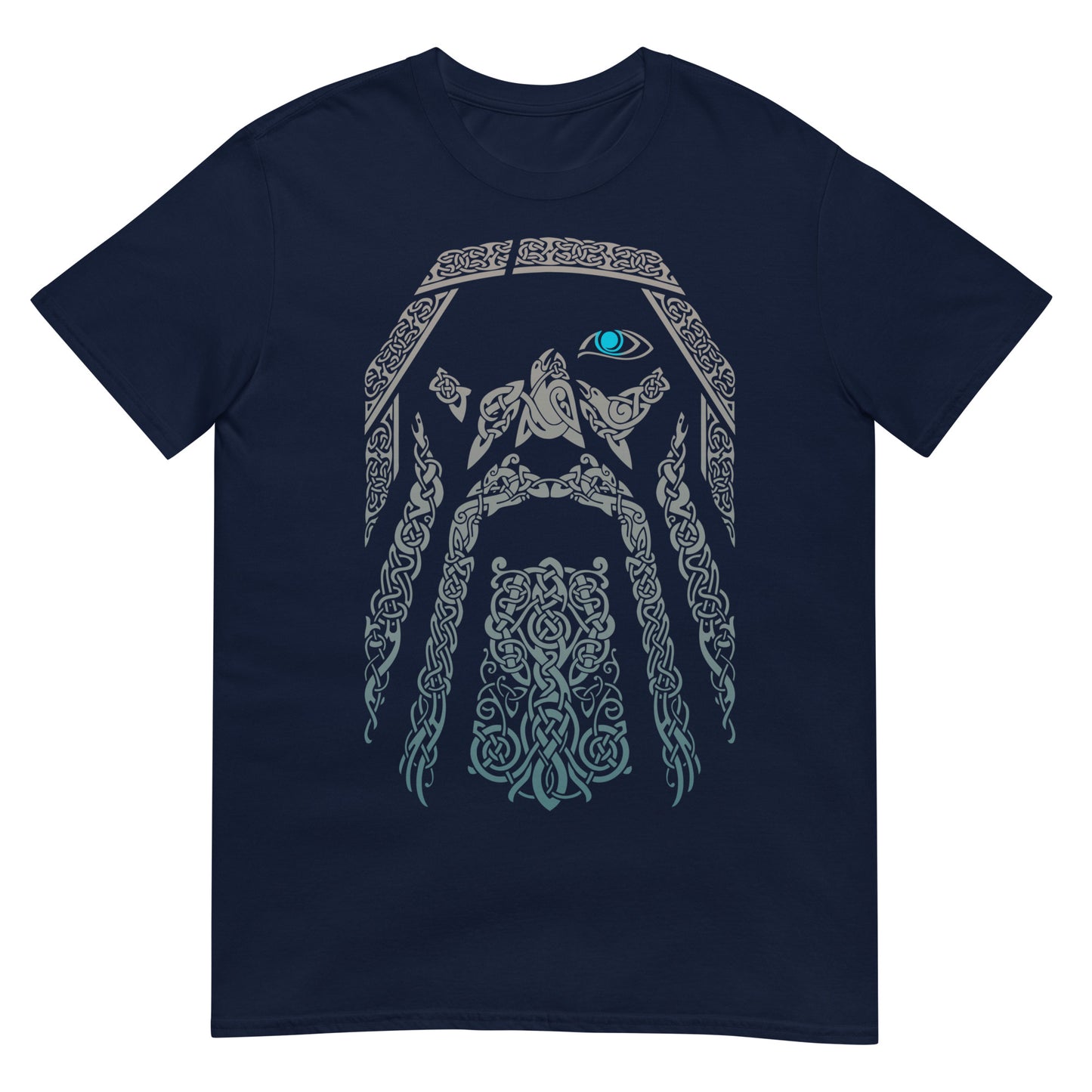camiseta odin nudos vikingos azul marino