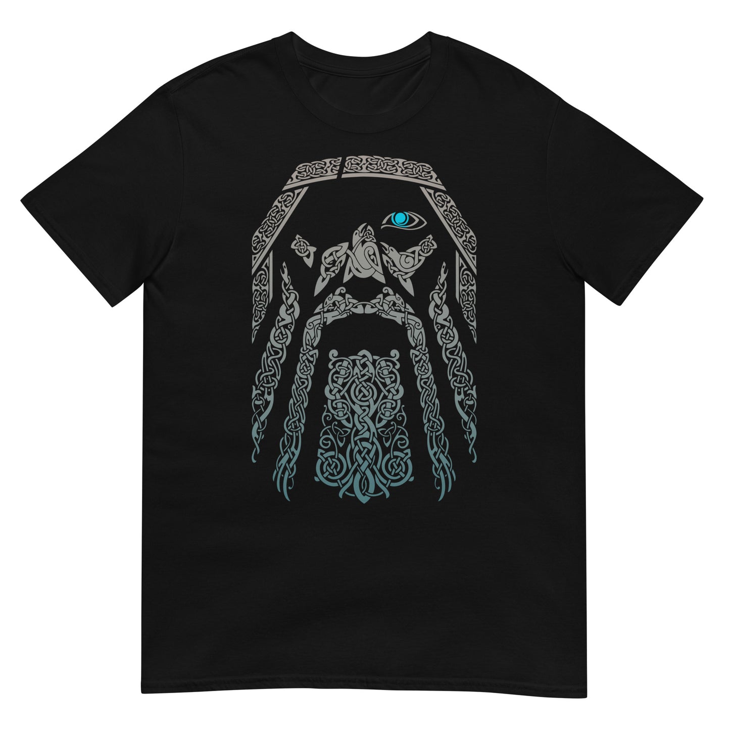 camiseta de odin vikingos en color negro