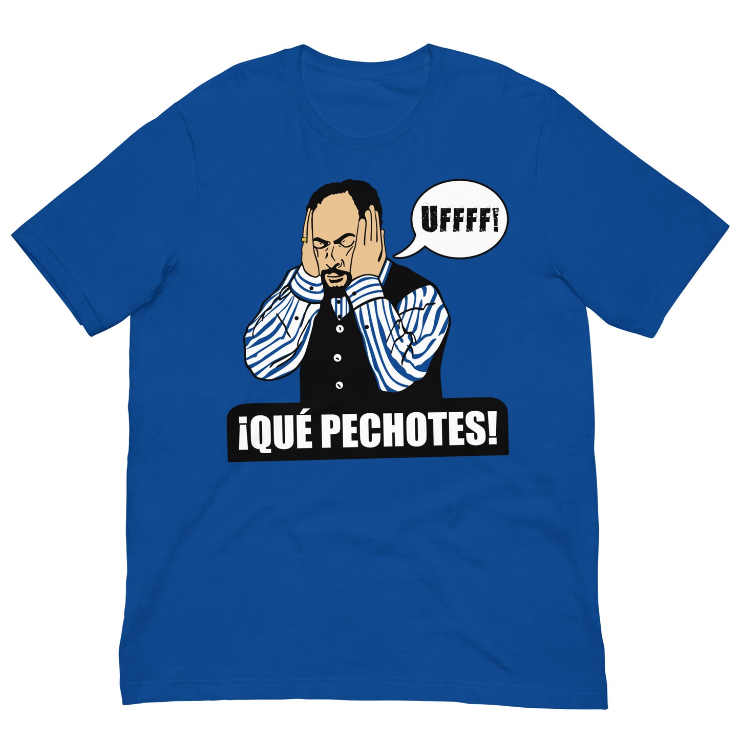 camiseta que pechotes de antonio recio de la que se avecina en color azul royal