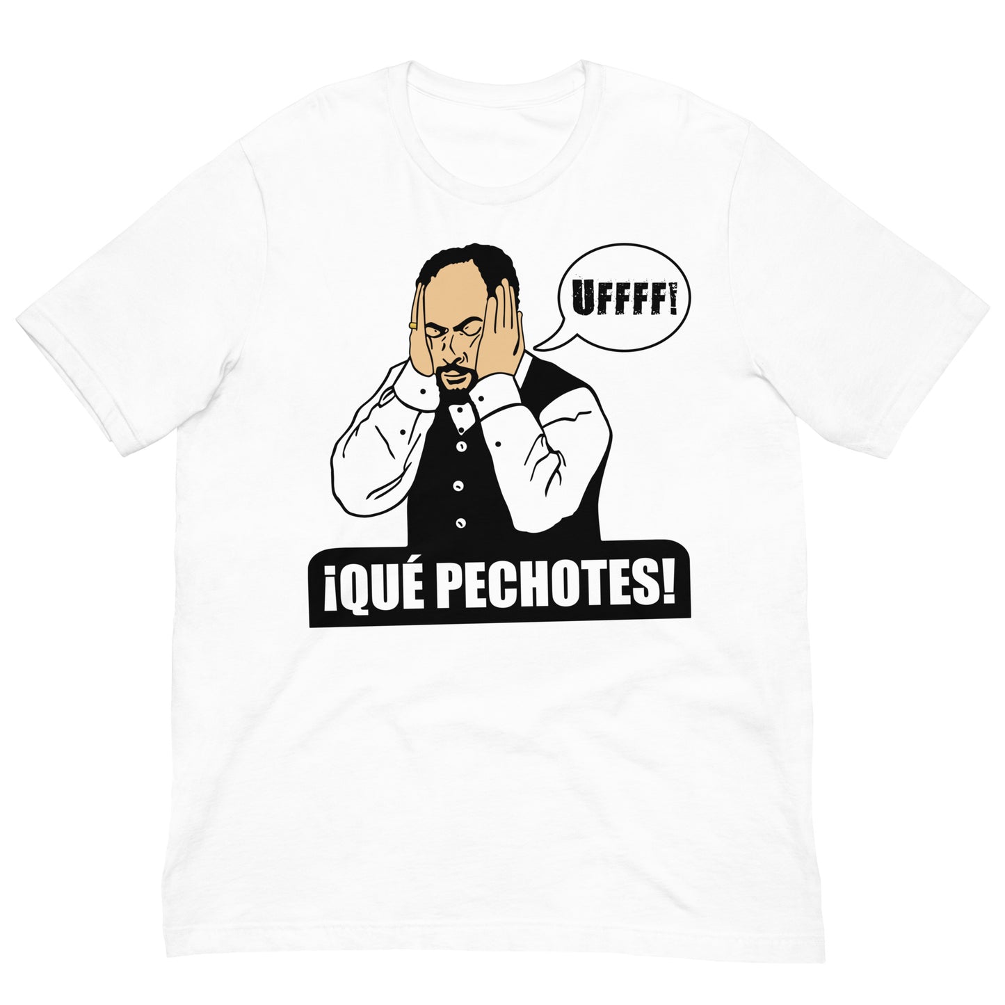 camiseta que pechotes de antonio recio de la que se avecina en color blanco