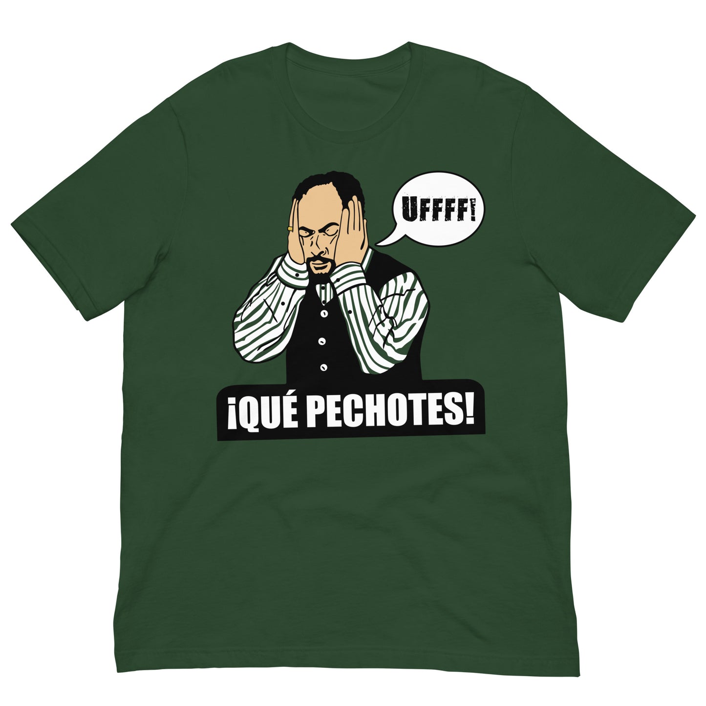 camiseta que pechotes de antonio recio de la que se avecina en color verde botella