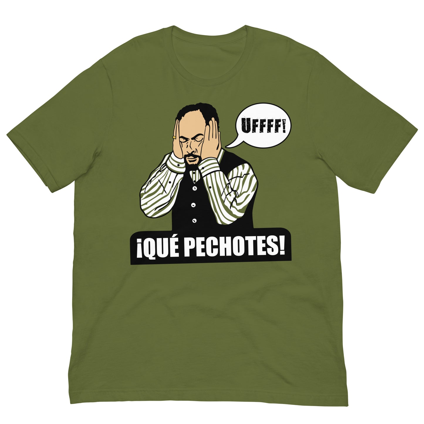 camiseta que pechotes de antonio recio de la que se avecina en color verde oliva