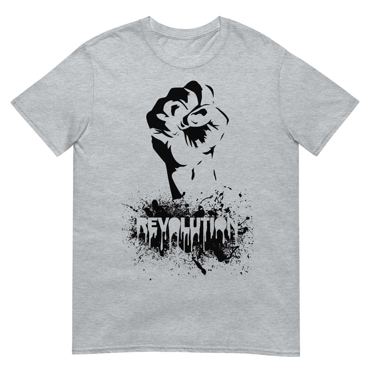camiseta revolution graffiti gris