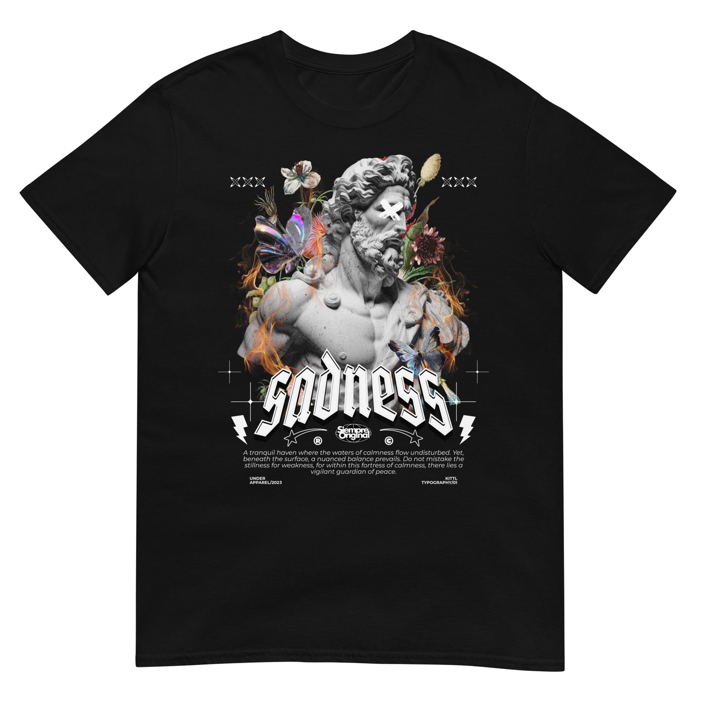 camiseta sadness siempre original urban en color negro