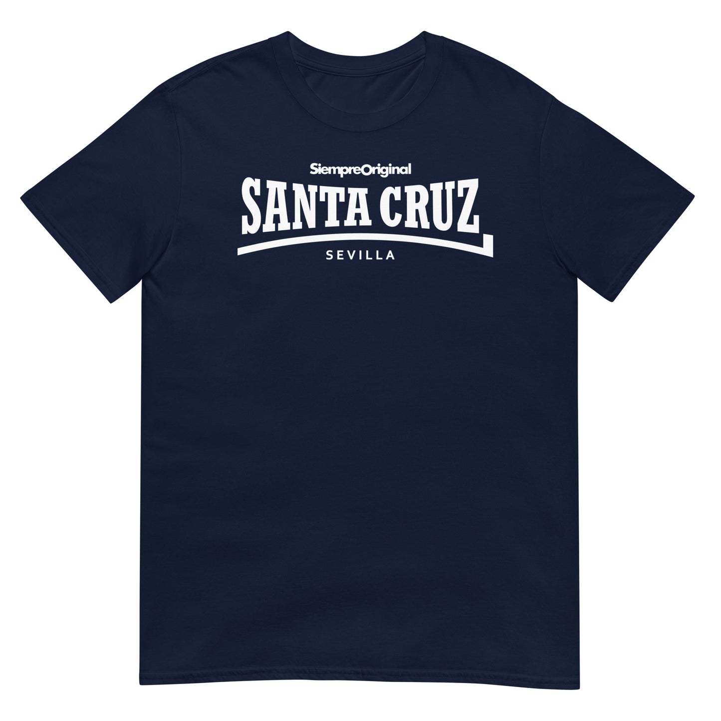 camiseta santa cruz sevilla barrio azul marino