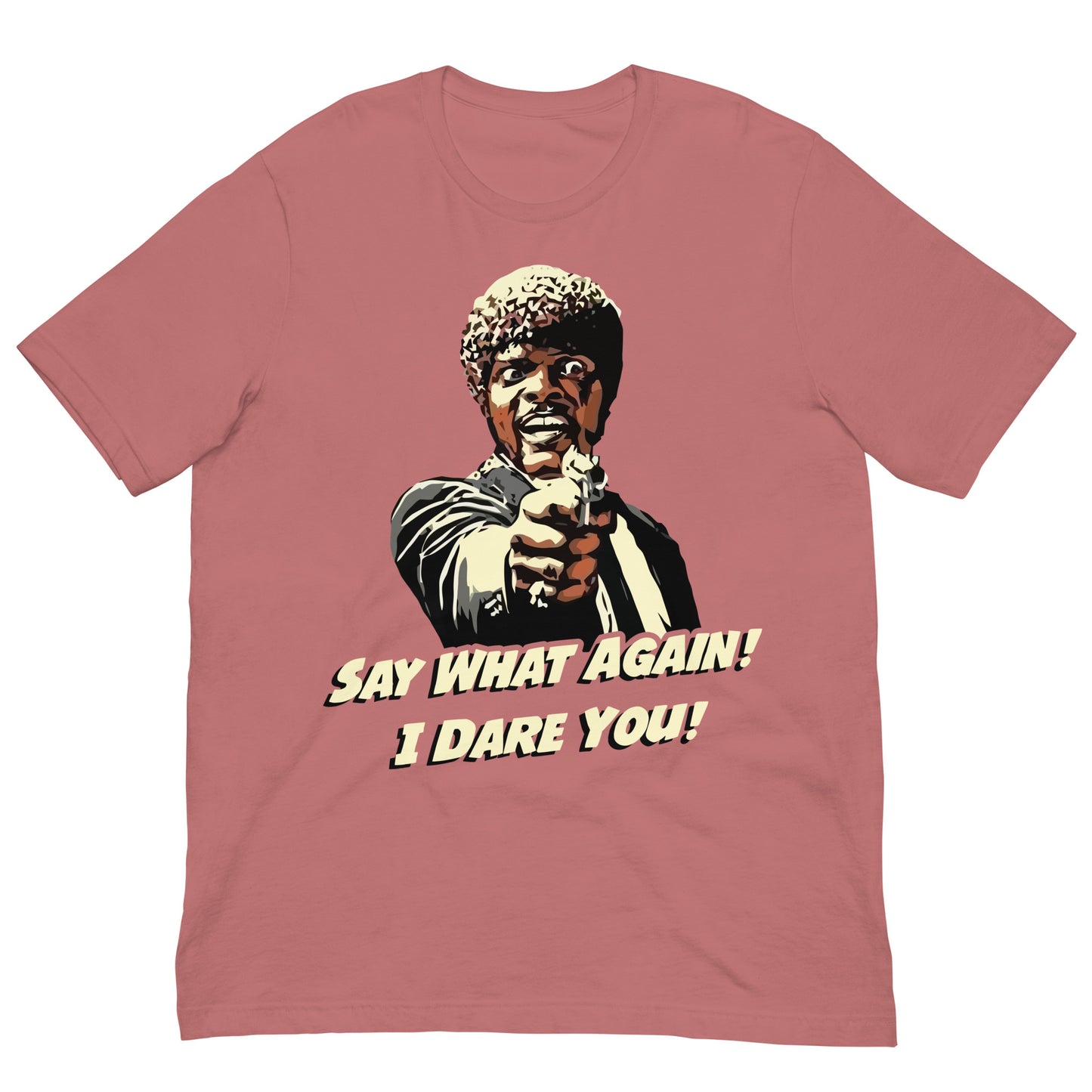 camiseta say what again i dare you pulp fiction malva