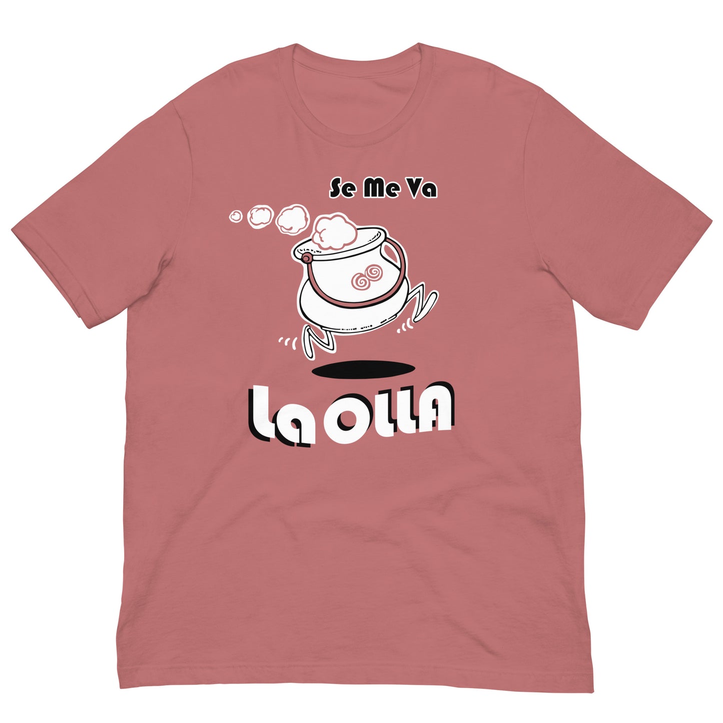 camiseta se me va la olla malva