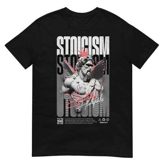 camiseta stoicism angel siempre original urban en color negro
