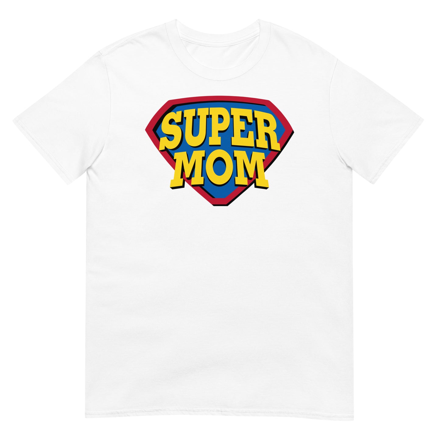 camiseta super mom mama blanca