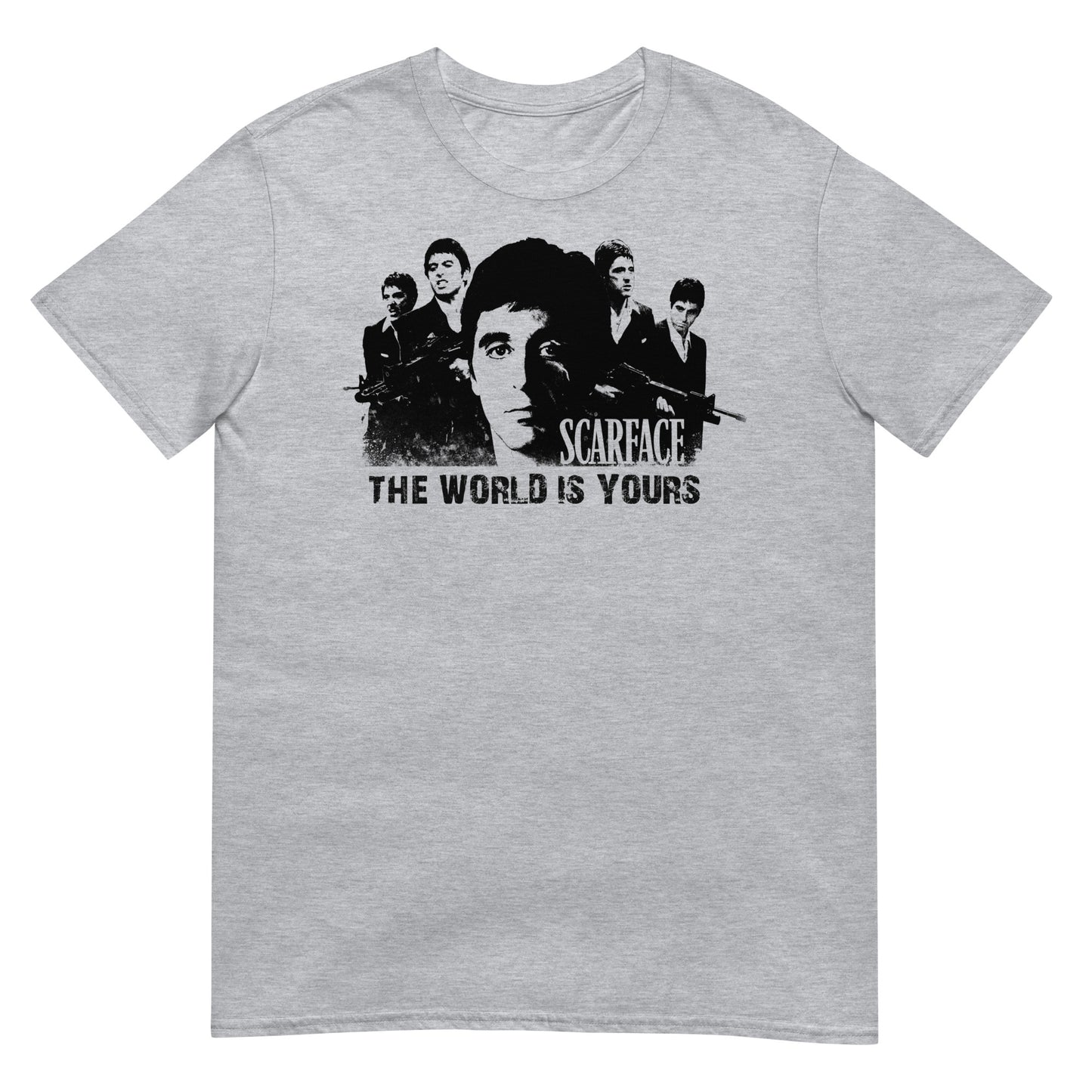 camiseta the world is yours scarface gris