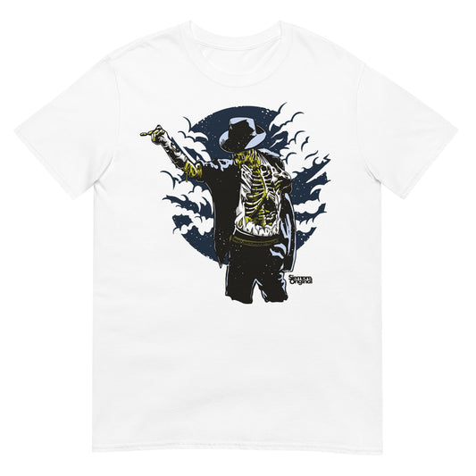 camiseta thrill to death michael jackson zombie siempre original urban en color blanco
