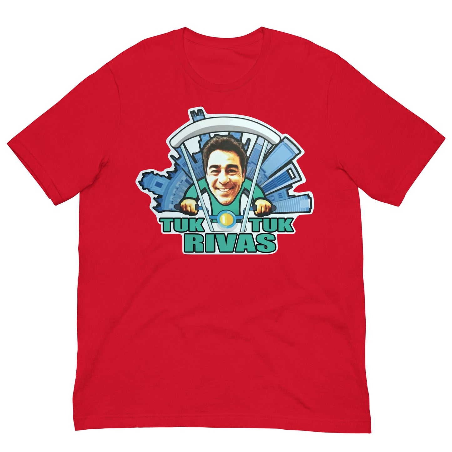 camiseta tuk tuk rivas amador la que se avecina en color rojo